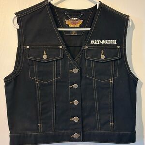 VTGHarley-Davidson Black Vest